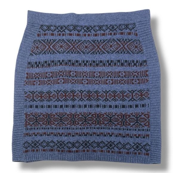 Sherpa Knit Alpaca Wool Blend Mini Skirt Size Medium - Picture 1 of 5